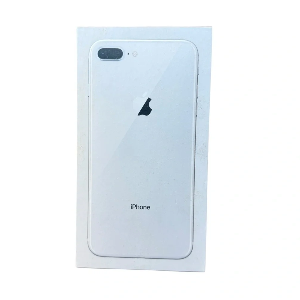 EMPTY BOX ONLY Apple iPhone 8 Plus Genuine Silver 64GB Box Sticker Decal